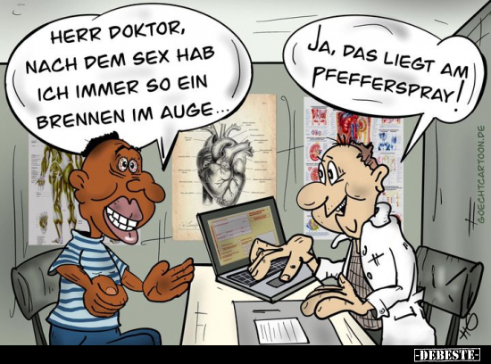 Herr Doktor, nach dem S*ex hab ich immer so ein Brennen.. - Lustige Bilder | DEBESTE.de