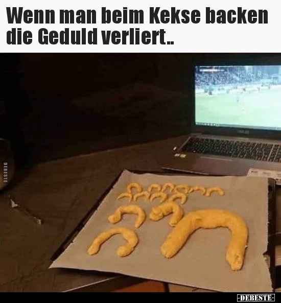 Wenn man beim Kekse backen die Geduld verliert.. - Lustige Bilder | DEBESTE.de