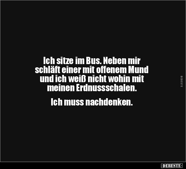 Ich sitze im Bus.. - Lustige Bilder | DEBESTE.de