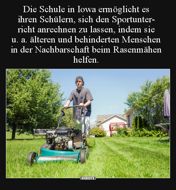 Die Schule in Iowa ermöglicht es ihren Schülern, sich den..