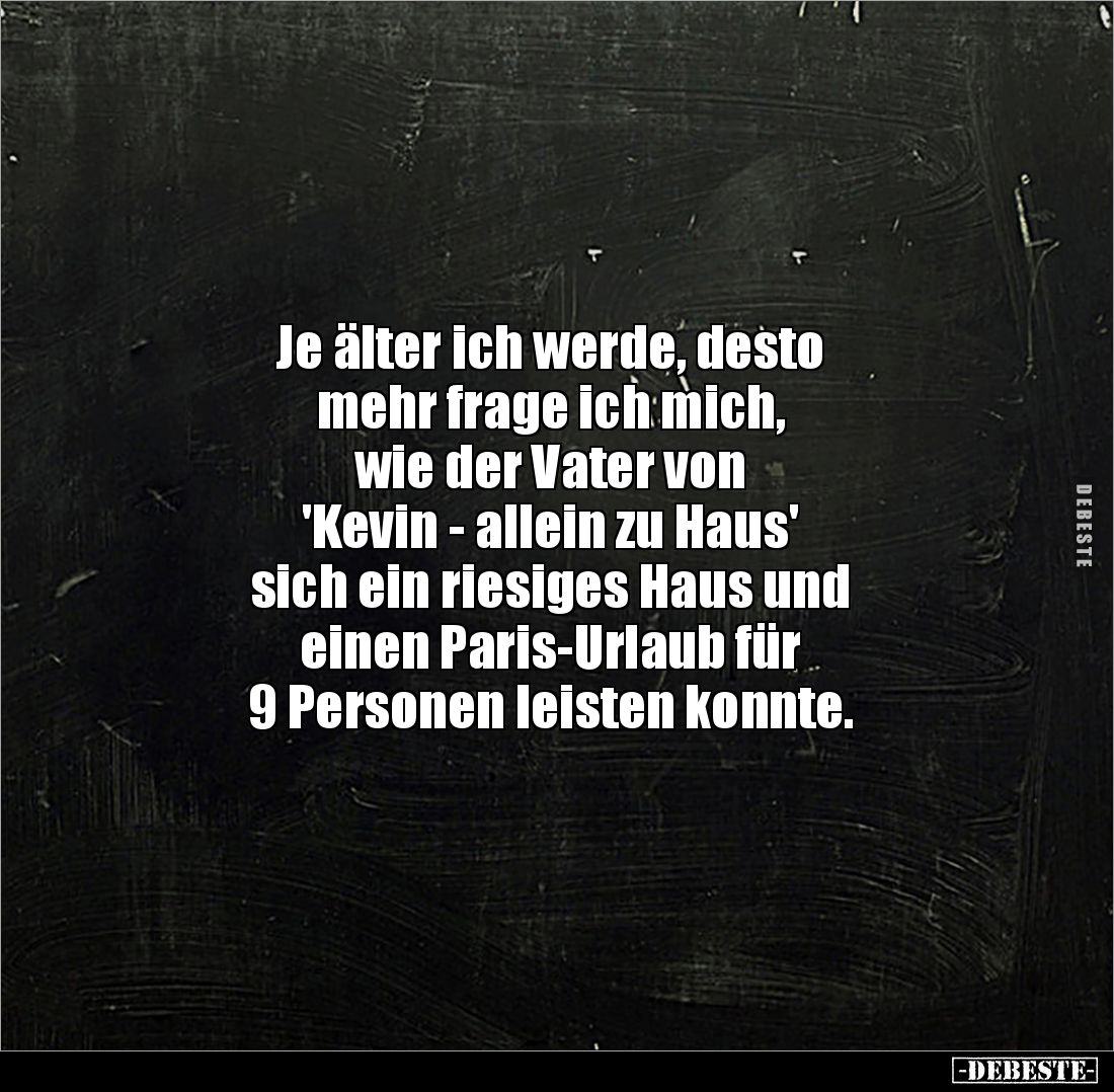 Je älter ich werde, desto mehr frage ich mich.. - Lustige Bilder | DEBESTE.de