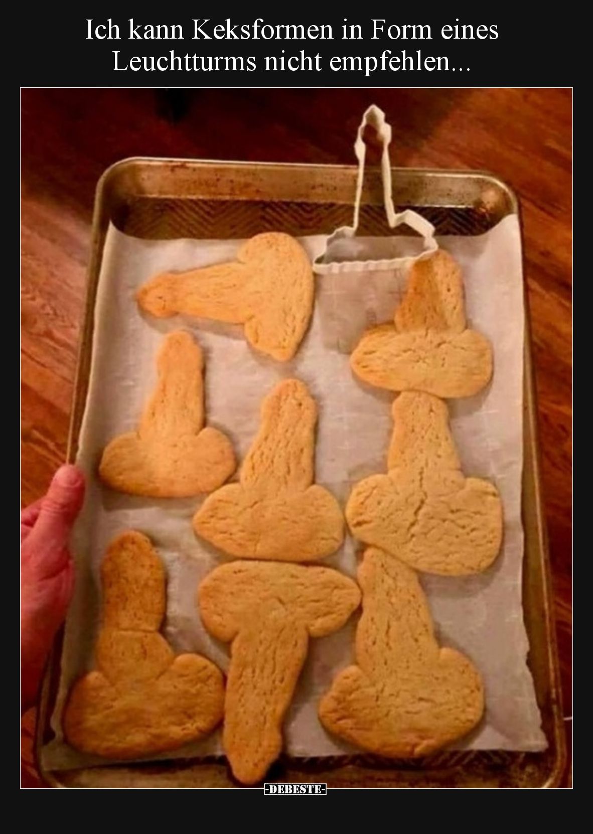 Ich kann Keksformen in Form eines Leuchtturms nicht empfehlen...