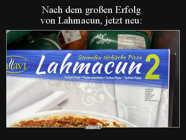 Nach dem großen Erfolg von Lahmacun, jetzt neu..
