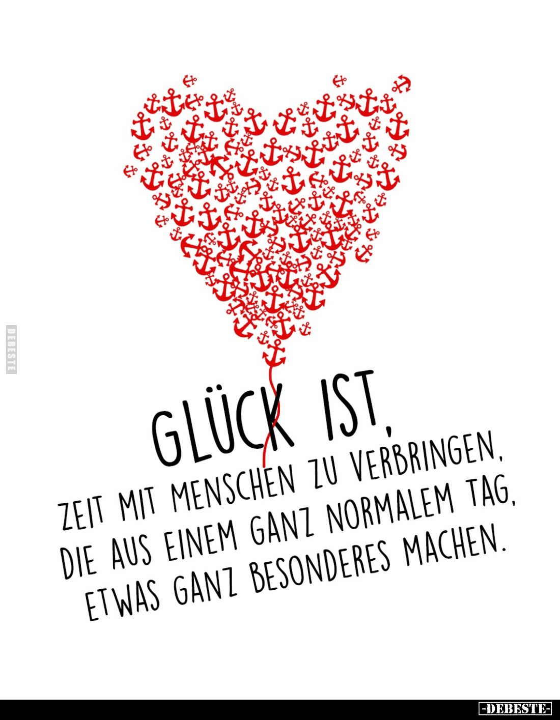 Glück ist, Zeit mit Menschen zu verbringen, die aus einem ganz normalem Tag, etwas ganz besonderes machen.