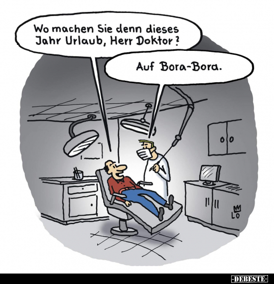 Wo machen Sie denn dieses Jahr Urlaub, Herr Doktor?.. - Lustige Bilder | DEBESTE.de