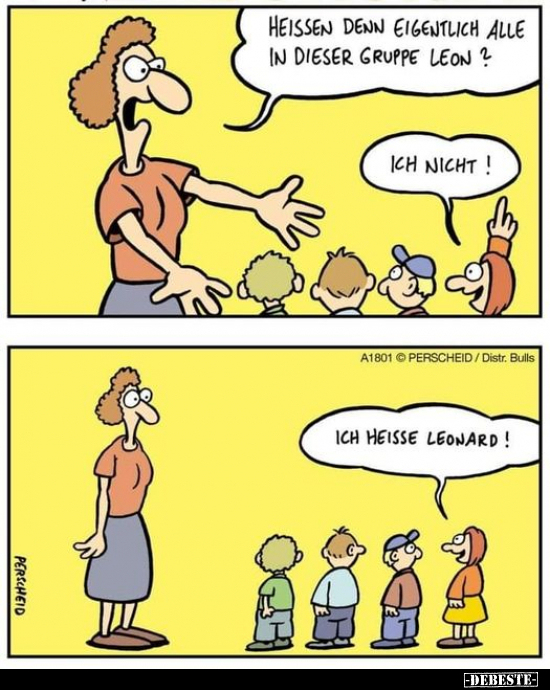 Heissen denn eigentlich alle in dieser Gruppe Leon?.. - Lustige Bilder | DEBESTE.de