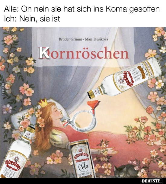 Alle: Oh nein sie hat sich ins Koma gesoffen... - Lustige Bilder | DEBESTE.de