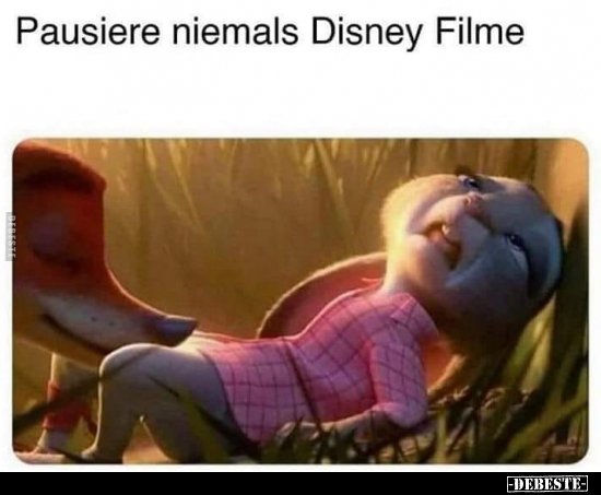 Pausiere niemals Disney Filme..