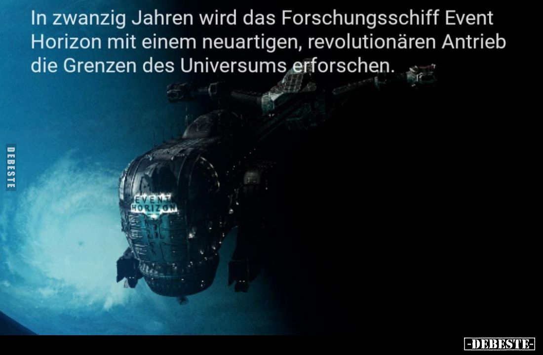 In zwanzig Jahren wird das Forschungsschiff Event Horizon mit einem neuartigen, revolutionären Antrieb die Grenzen des Univer...