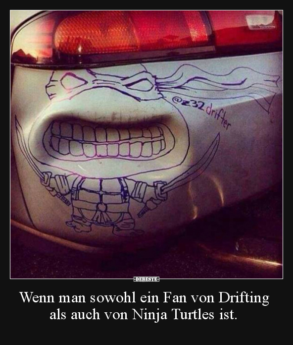 Wenn man sowohl ein Fan von Drifting als auch von Ninja.. - Lustige Bilder | DEBESTE.de