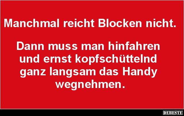 Manchmal reicht Blocken nicht.. - Lustige Bilder | DEBESTE.de