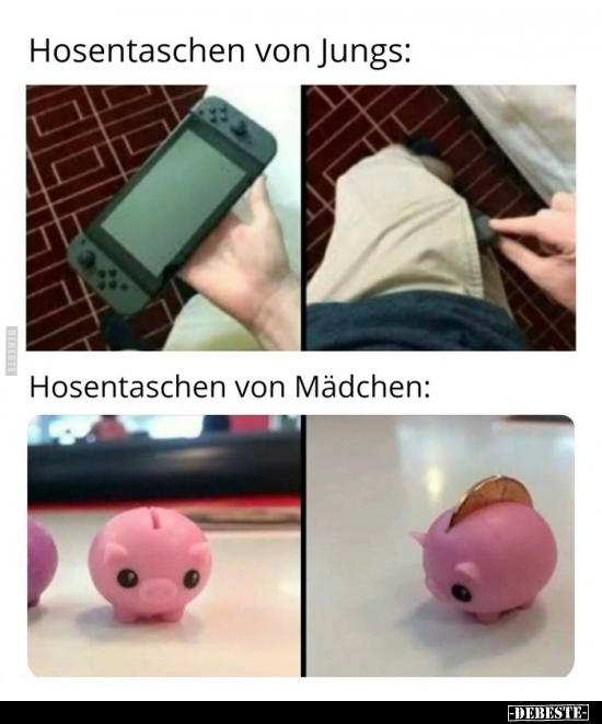 Hosentaschen von Jungs: