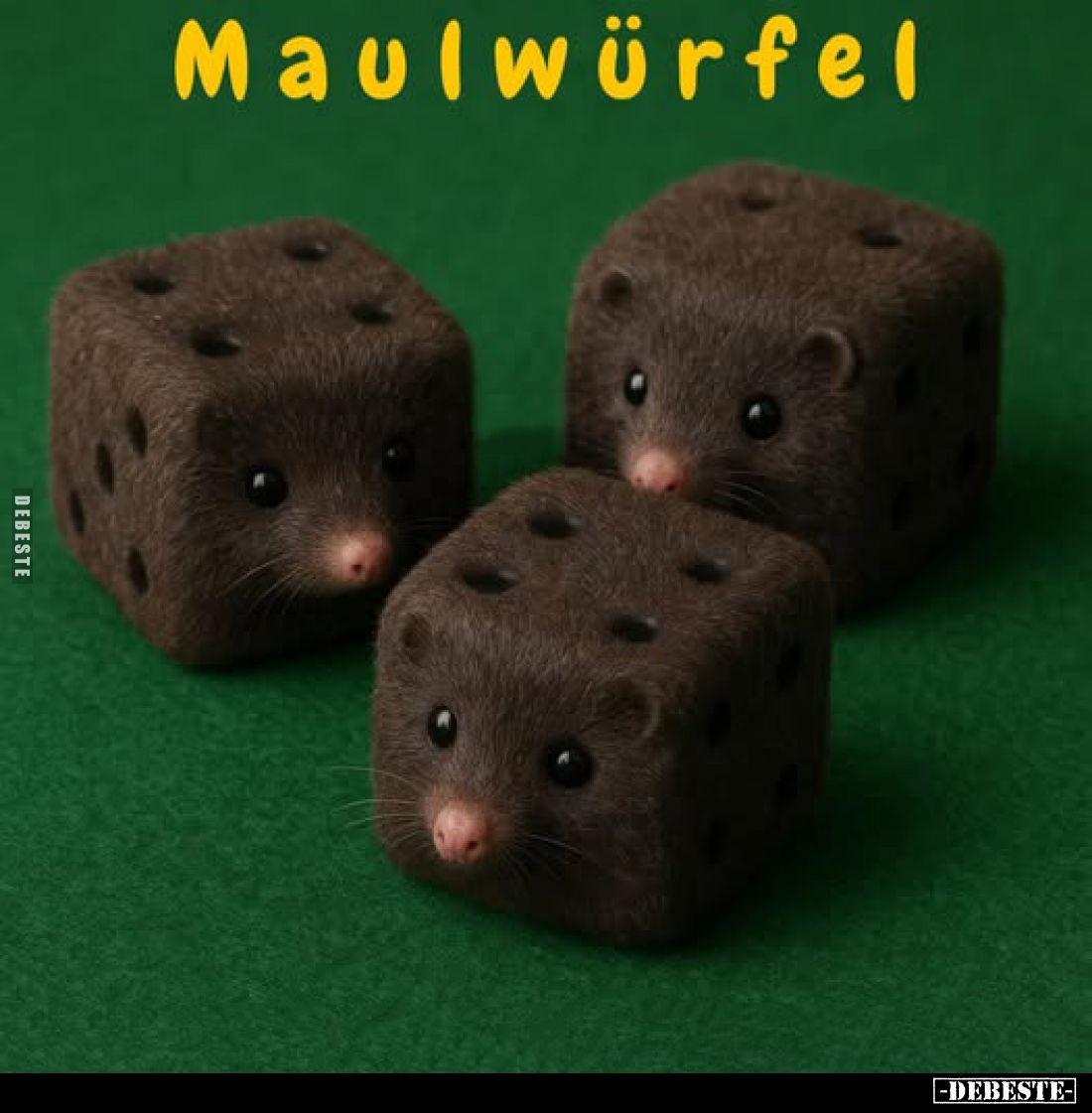 Maulwürfel.