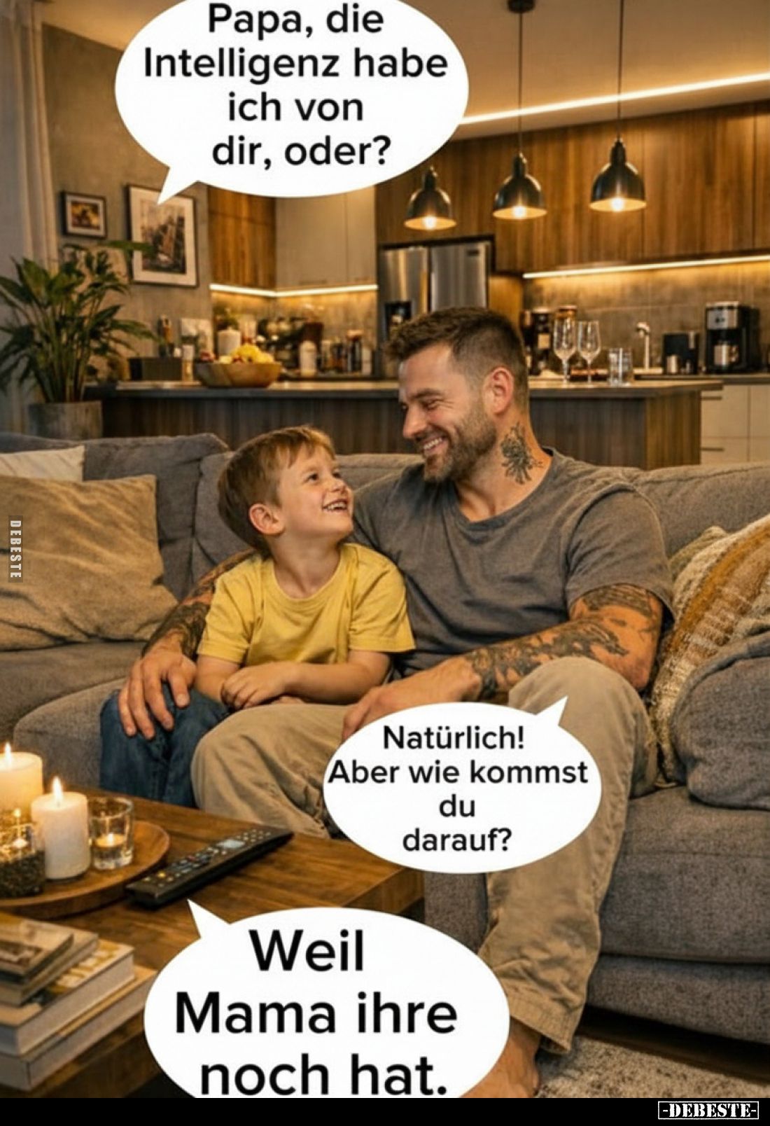 Papa, die Intelligenz habe ich von dir, oder?.. - Lustige Bilder | DEBESTE.de