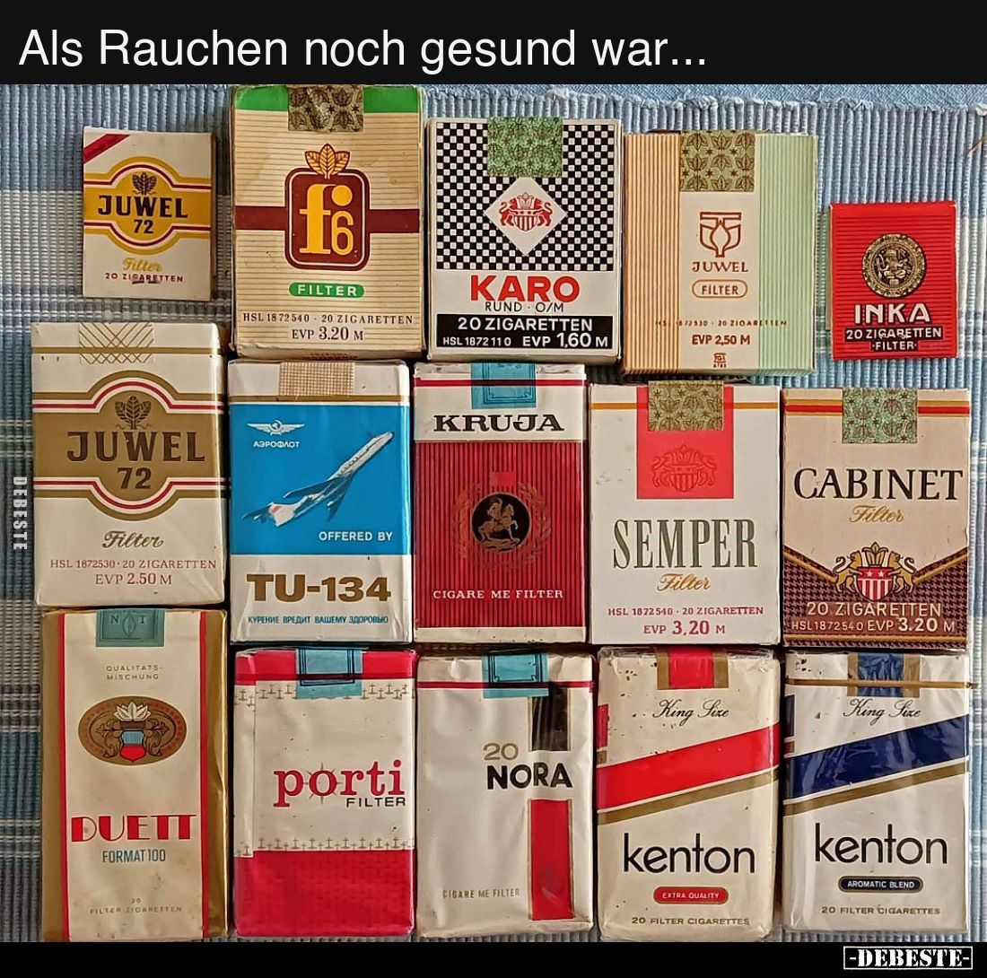 Als Rauchen noch gesund war...