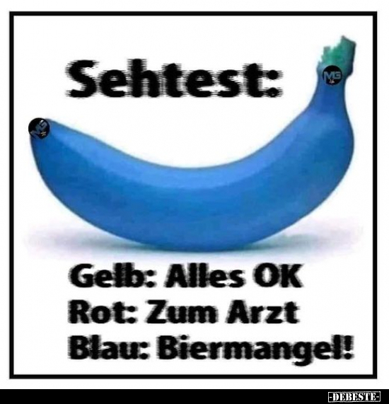 Sehtest: Gelb: Alles OK. Rot: Zum Arzt.. - Lustige Bilder | DEBESTE.de