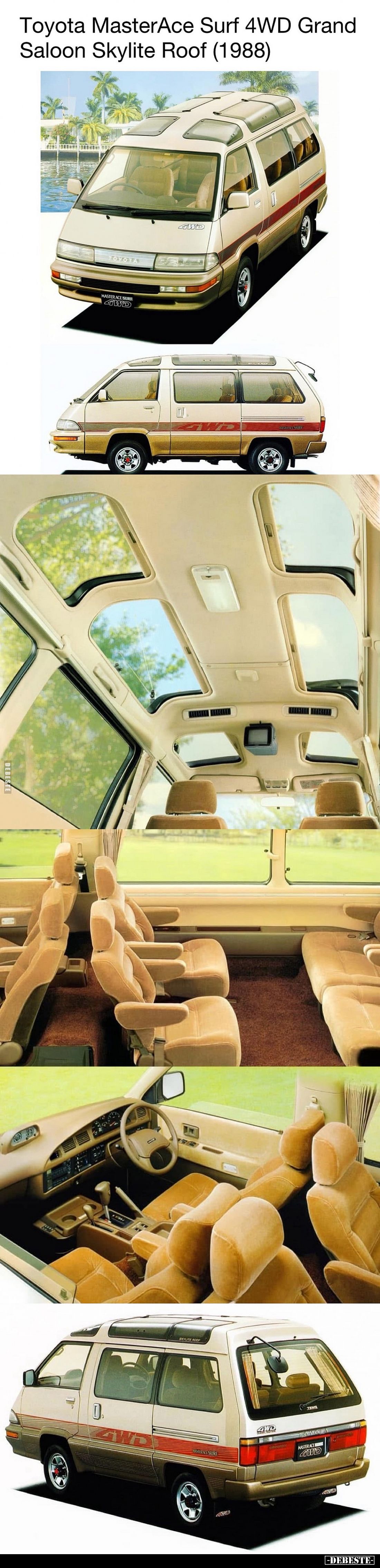 Toyota MasterAce Surf 4WD Grand Saloon Skylite Roof (1988)