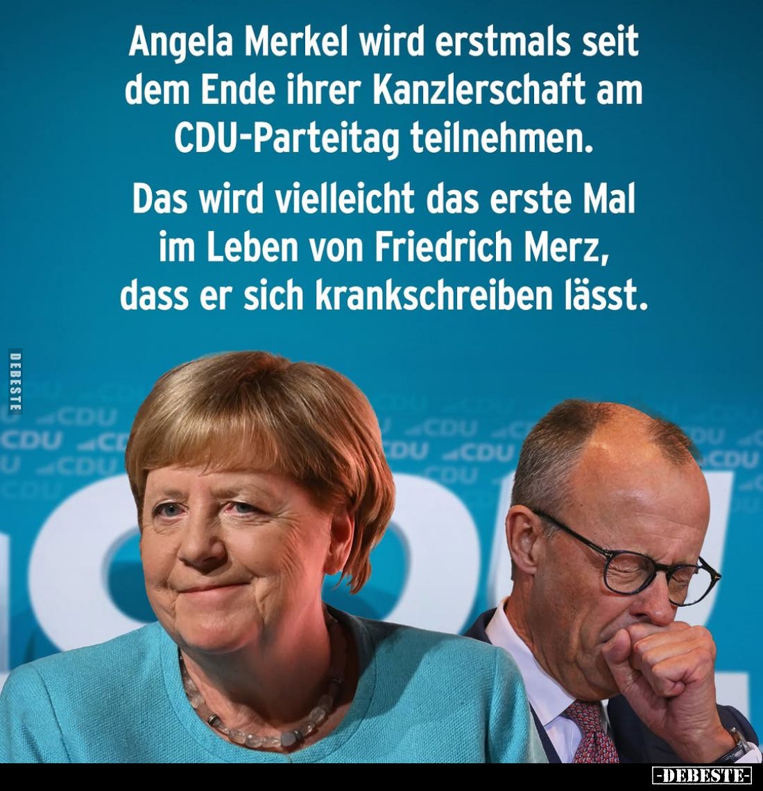 Angela Merkel wird erstmals seit dem Ende ihrer Kanzlerschaft am CDU-Parteitag teilnehmen.
Das wird vielleicht das erste Mal...