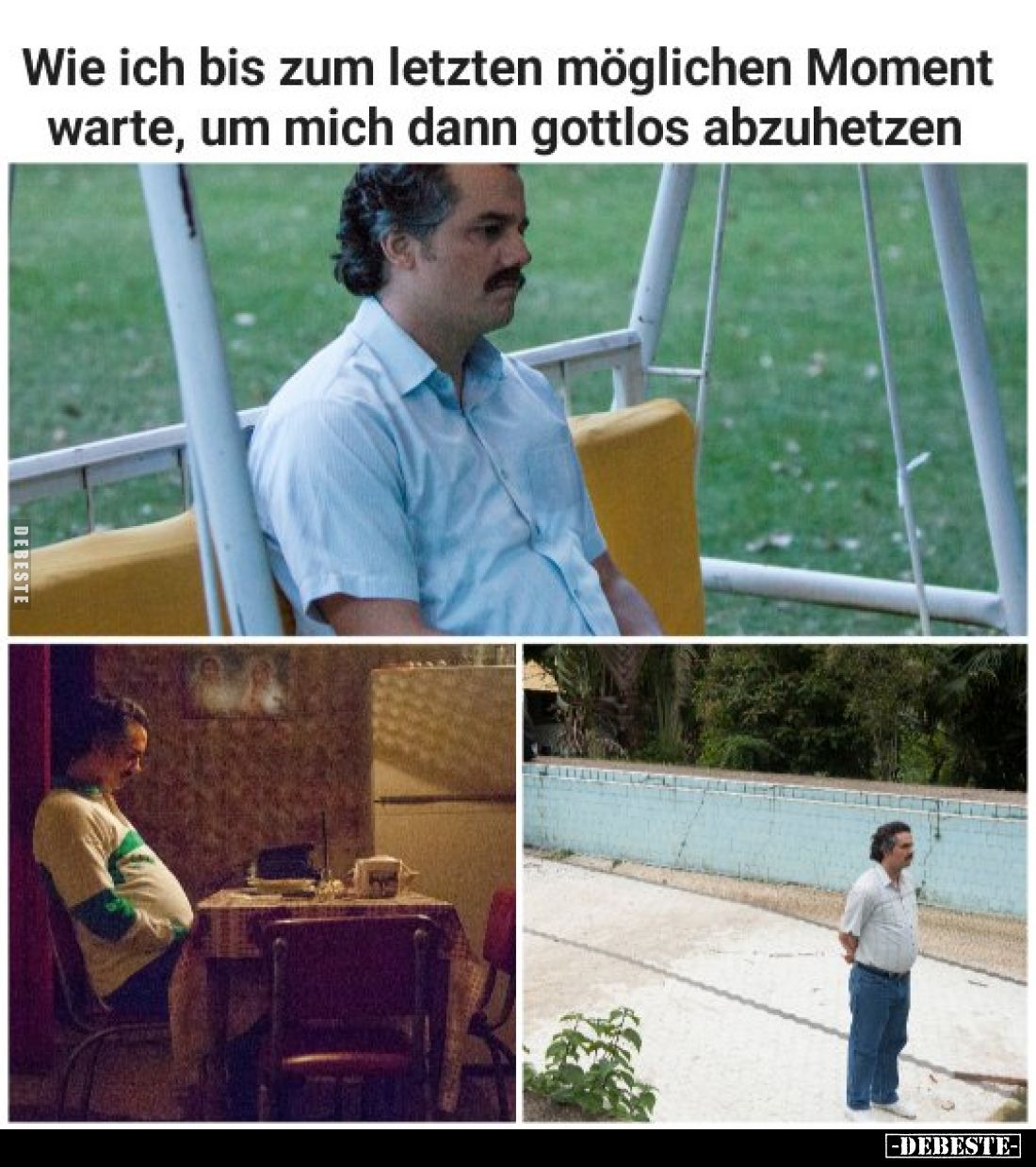 Wie ich bis zum letzten möglichen Moment warte, um mich dann gottlos abzuhetzen