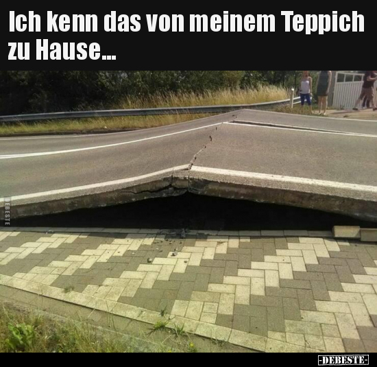 Ich kenn das von meinem Teppich zu Hause... - Lustige Bilder | DEBESTE.de