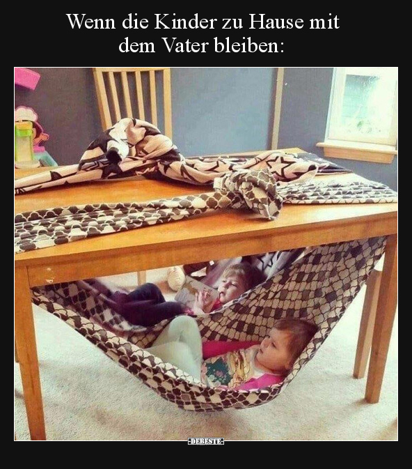 Wenn die Kinder zu Hause mit dem Vater bleiben.. - Lustige Bilder | DEBESTE.de