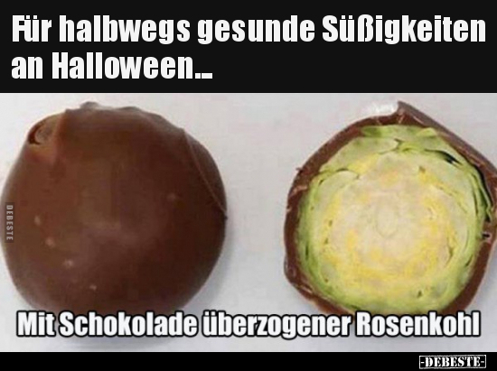 Für halbwegs gesunde Süßigkeiten an Halloween... - Lustige Bilder | DEBESTE.de