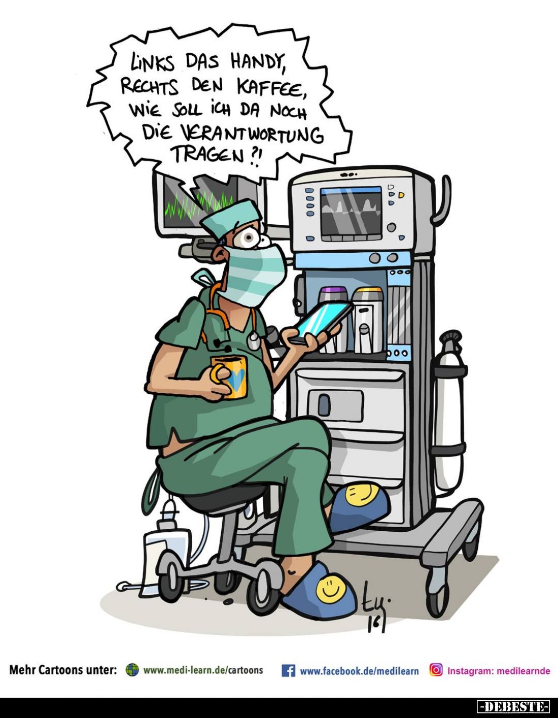 Links das Handy, rechts den Kaffee, wie soll ich da.. - Lustige Bilder | DEBESTE.de