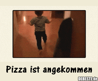 Pizza ist angekommen!