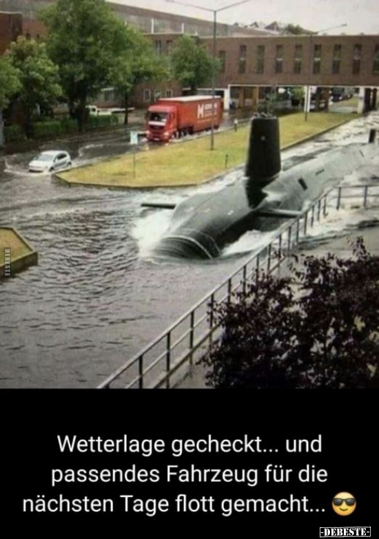 Wetterlage gecheckt... und passendes Fahrzeug für die..