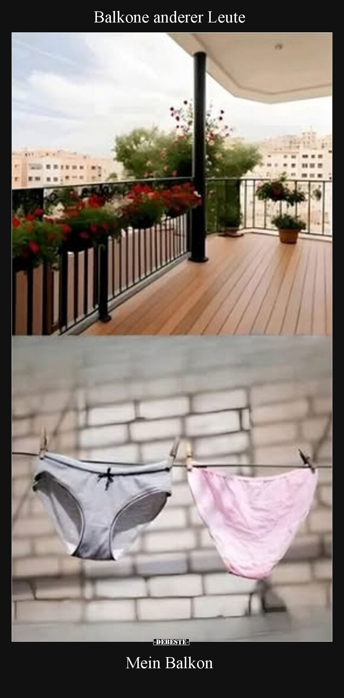 Balkone anderer Leute
-
Mein Balkon