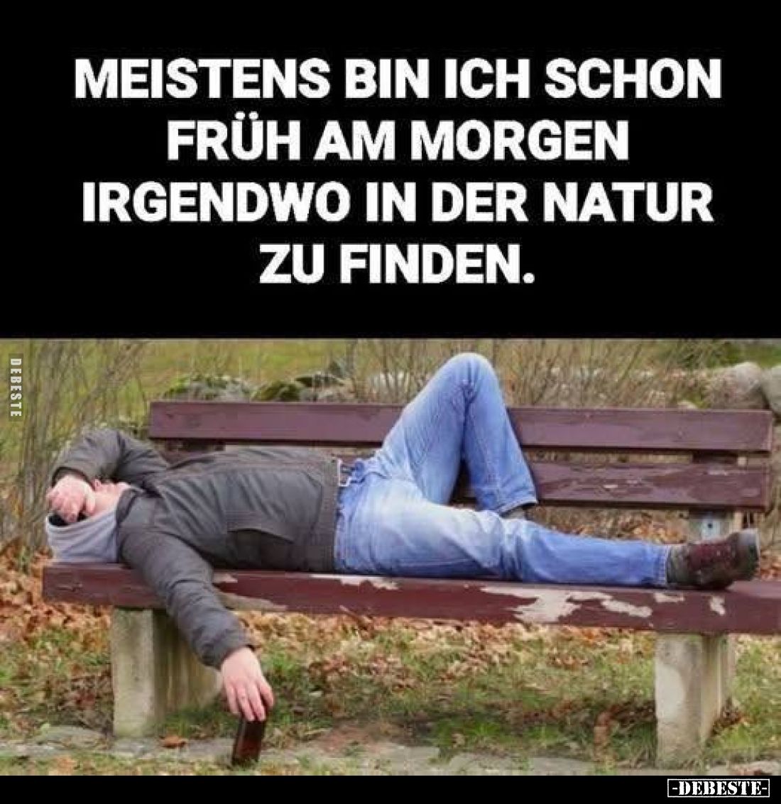 Meistens bin ich schon früh am Morgen irgendwo in der Natur zu finden.