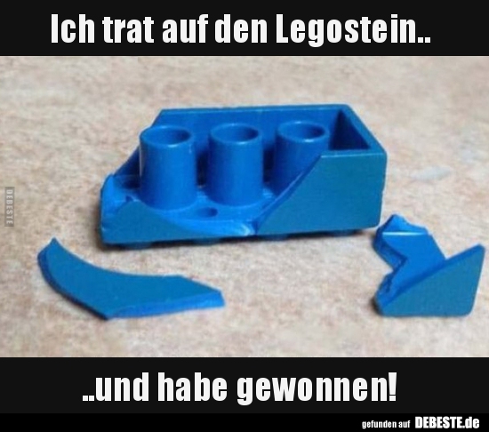 Ich trat auf den Legostein... und habe gewonnen! - Lustige Bilder | DEBESTE.de