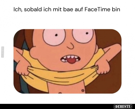 Ich, sobald ich mit bae auf FaceTime bin... - Lustige Bilder | DEBESTE.de