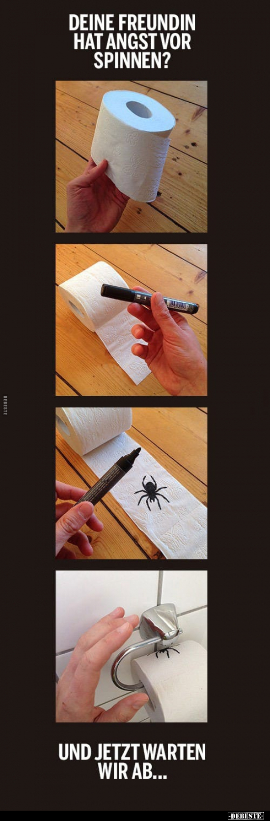 Deine Freundin hat Angst vor Spinnen?.. - Lustige Bilder | DEBESTE.de