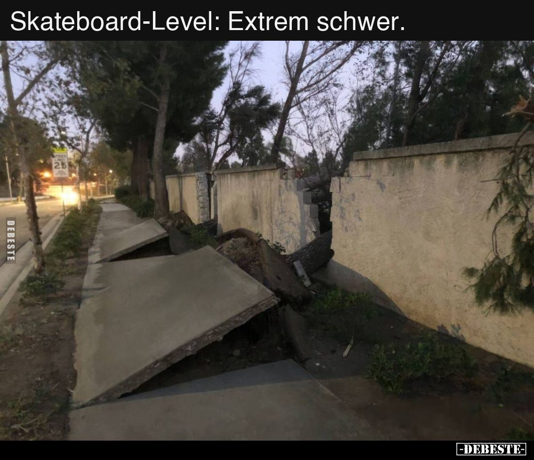 Skateboard-Level: Extrem schwer... - Lustige Bilder | DEBESTE.de