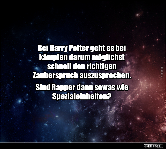 Bei Harry Potter geht es bei kämpfen darum möglichst.. - Lustige Bilder | DEBESTE.de
