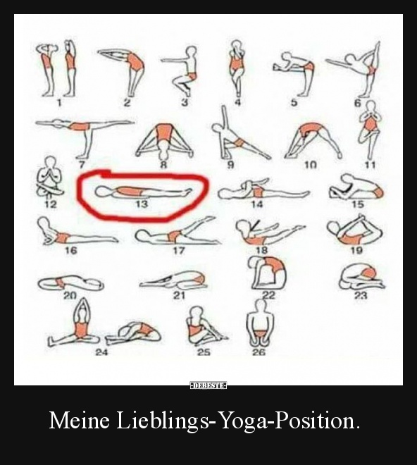 Meine Lieblings-Yoga-Position. - Lustige Bilder | DEBESTE.de