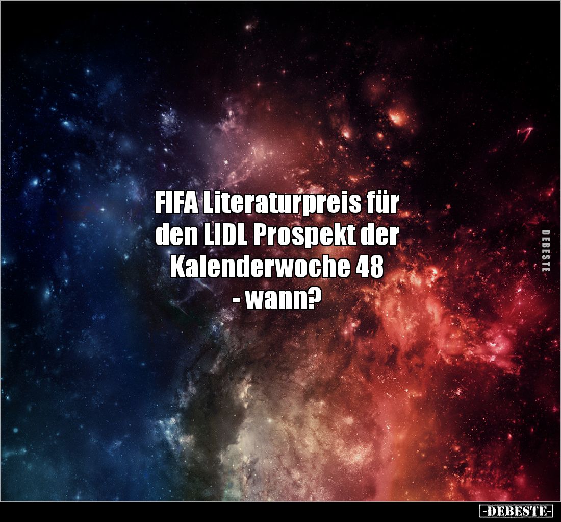 FIFA Literaturpreis für den LIDL Prospekt.. - Lustige Bilder | DEBESTE.de