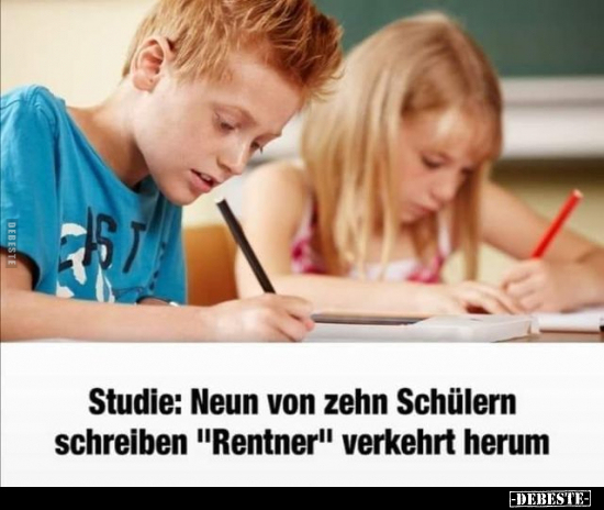 Studie: Neun von zehn Schülern.. - Lustige Bilder | DEBESTE.de
