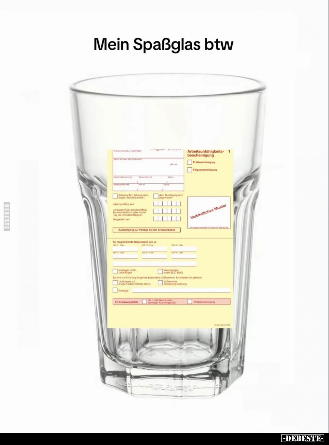 Mein Spaßglas btw.
