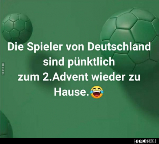Die Spieler von Deutschland sind pünktlich zum 2. Advent.. - Lustige Bilder | DEBESTE.de