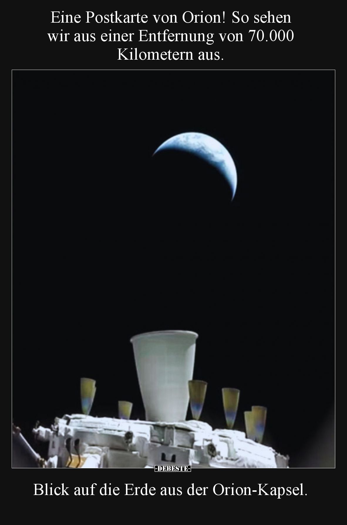Eine Postkarte von Orion! So sehen wir aus einer.. - Lustige Bilder | DEBESTE.de