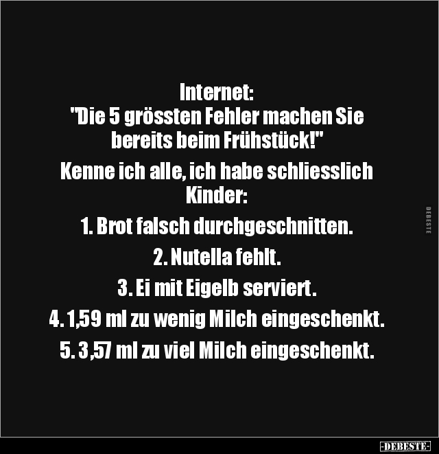 Internet: "Die 5 grössten Fehler machen Sie bereits.." - Lustige Bilder | DEBESTE.de