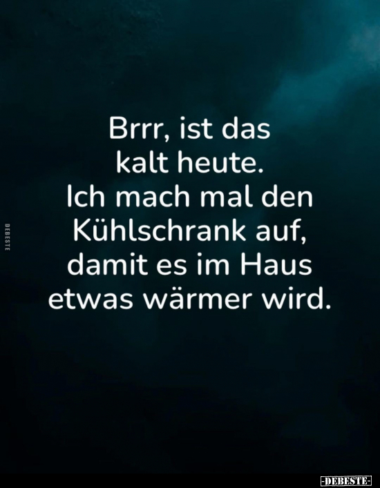 Brrr, ist das kalt heute.. - Lustige Bilder | DEBESTE.de