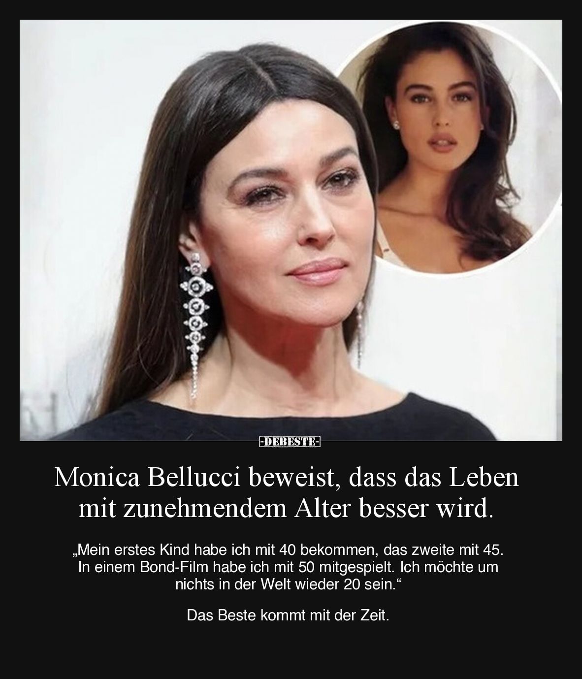 Monica Bellucci beweist, dass das Leben mit zunehmendem.. - Lustige Bilder | DEBESTE.de