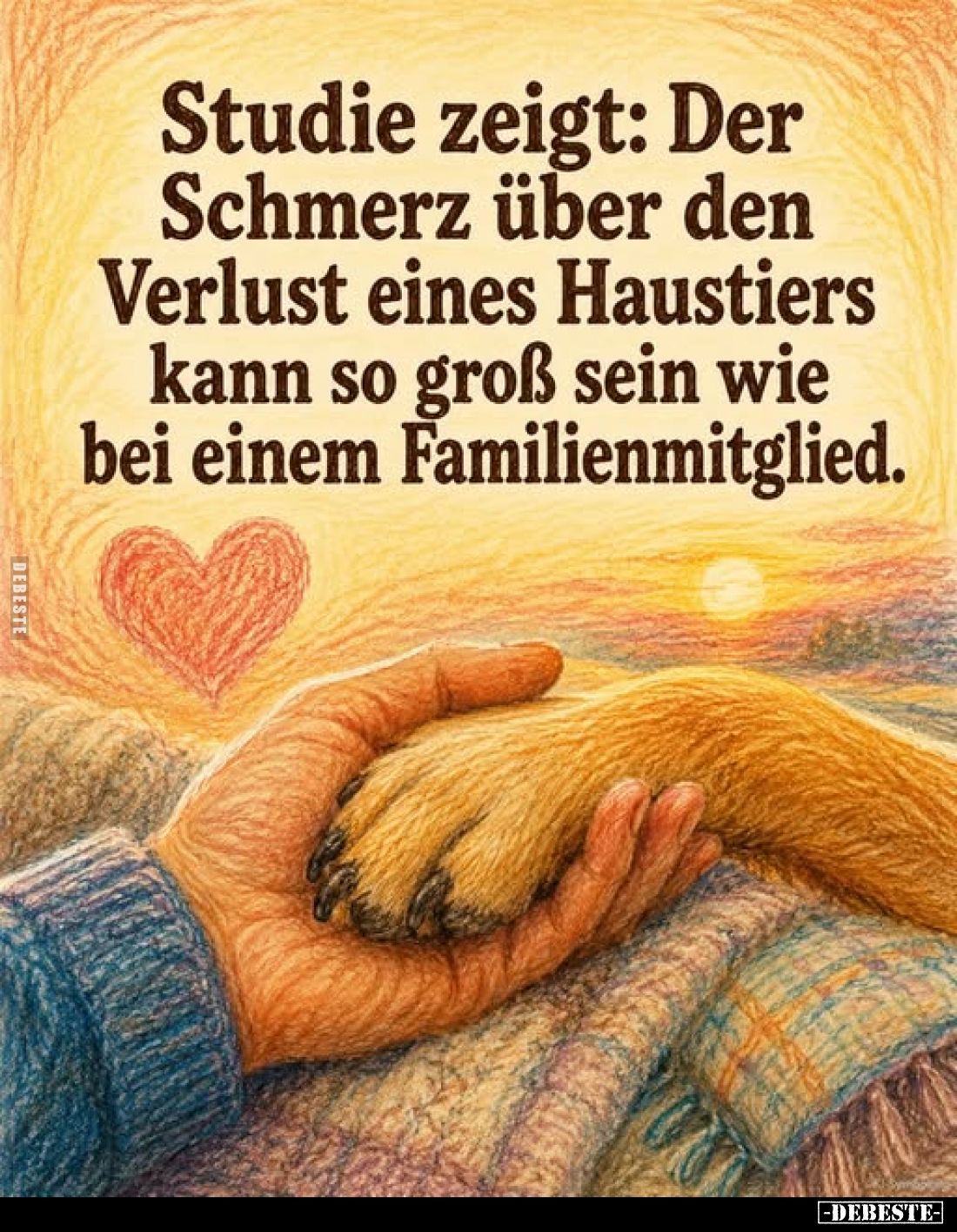 Studie zeigt: Der Schmerz über den Verlust eines Haustiers kann so groß sein wie bei einem Familienmitglied.