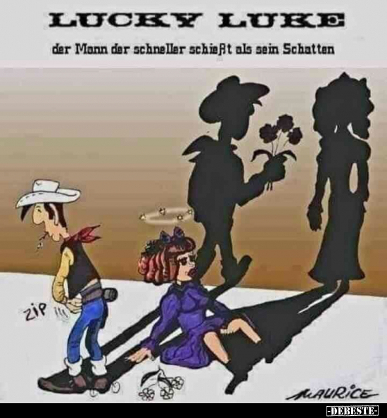 Lucky Luke - der Mann der schneller schießt als sein.. - Lustige Bilder | DEBESTE.de