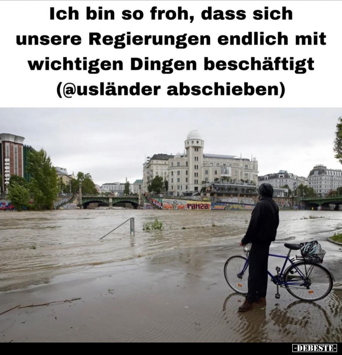 Ich bin so froh, dass sich unsere Regierungen endlich mit wichtigen Dingen beschäftigt.