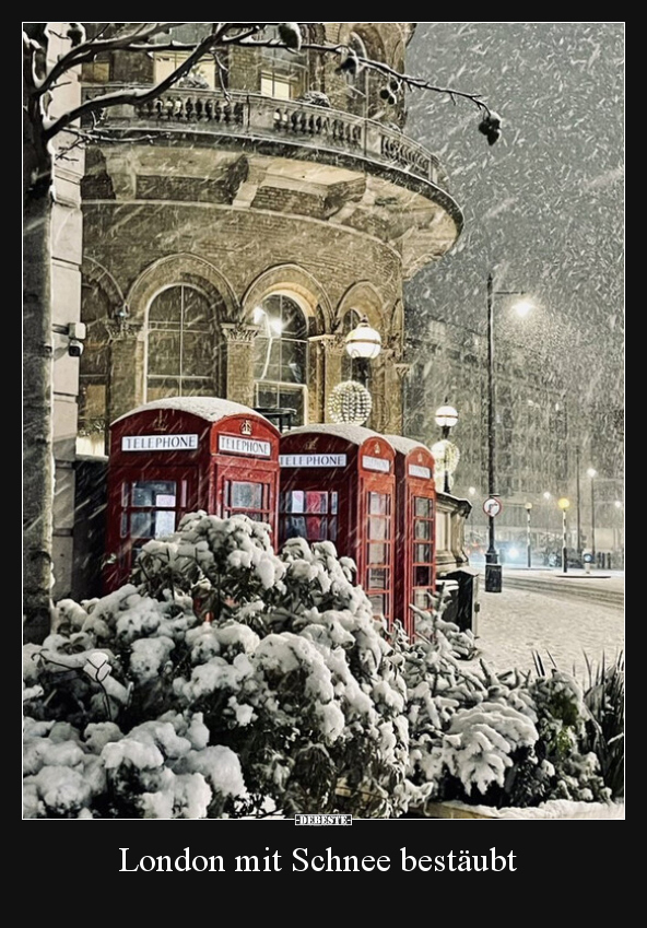 London mit Schnee bestäubt - Lustige Bilder | DEBESTE.de