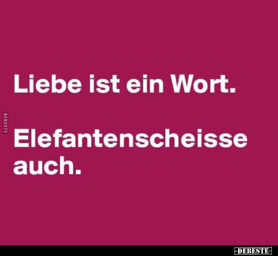 Liebe ist ein Wort...